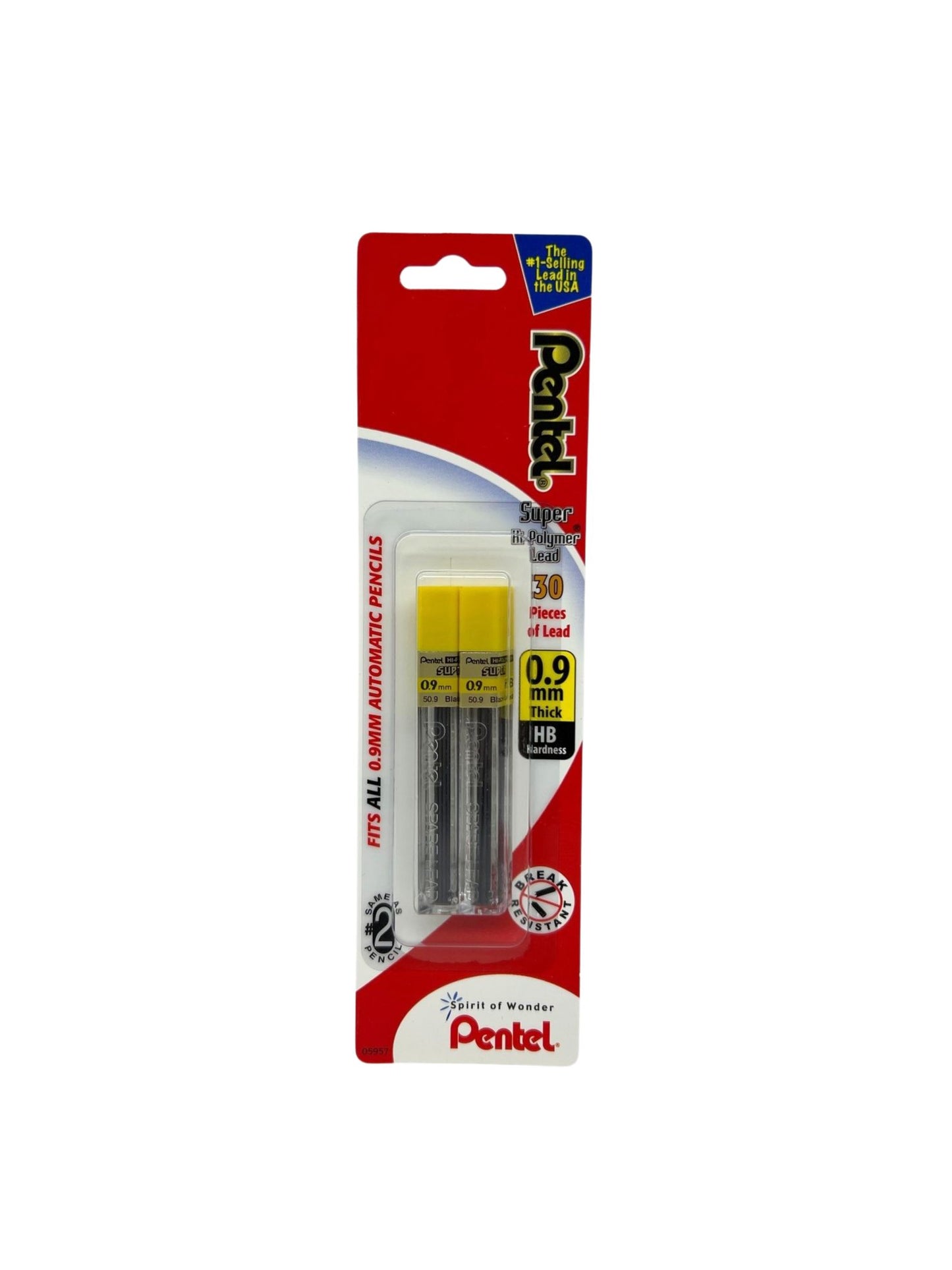 S0384 Pentel 0.9MM Lead Refill 2-Pack