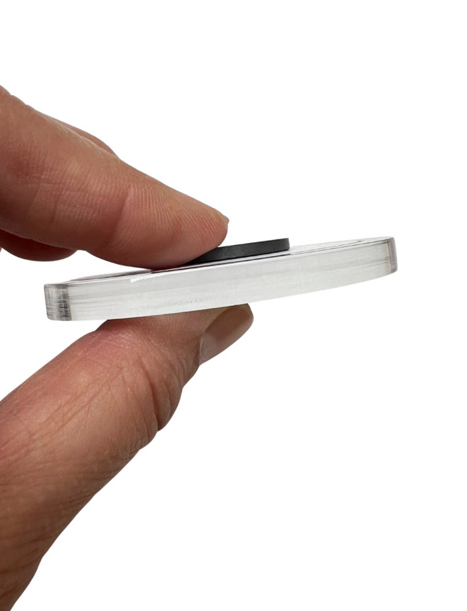 M0325 Clear Acrylic Logo Magnet