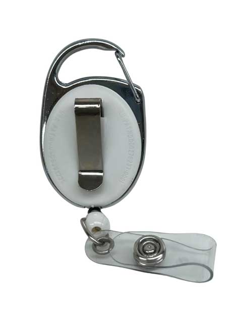M0130 Oval Retractable Carabiner Badge Holder