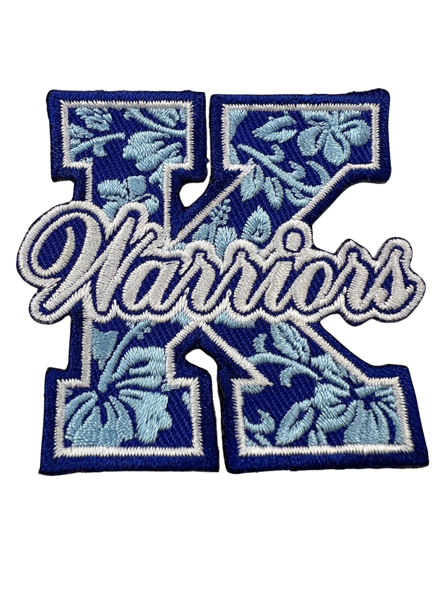 M0322 Floral K Warriors Embroidered Patch