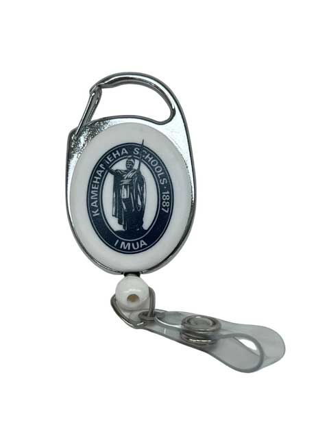 M0130 Oval Retractable Carabiner Badge Holder